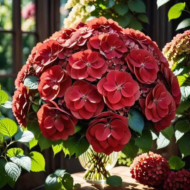Kiedy sadzić czerwoną hortensję bukietową