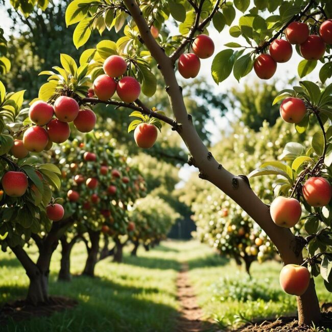 Podlewanie drzewek owocowych latem