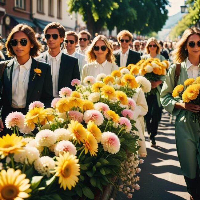 Znane wydarzenia z użyciem kwiatów w procesji